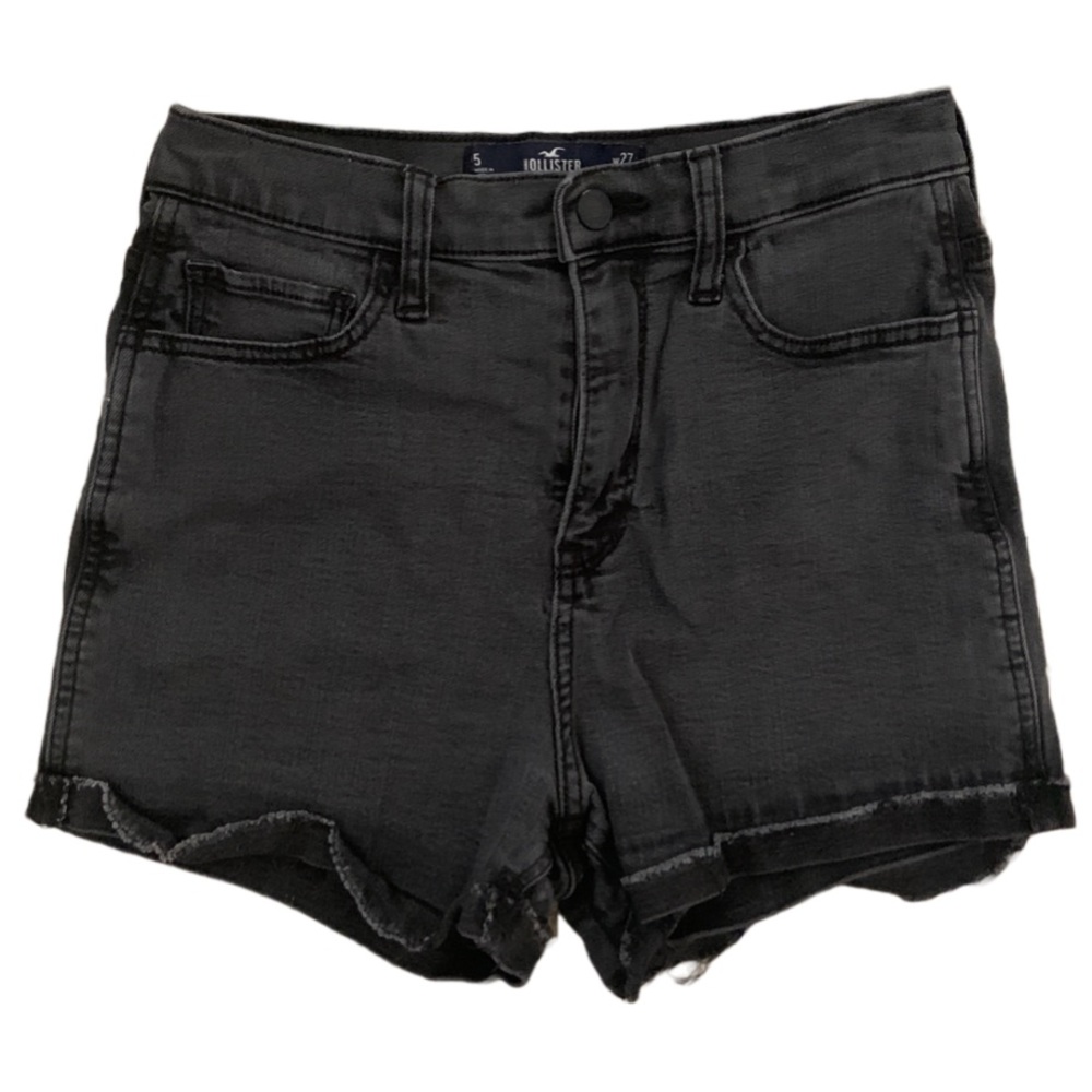 Hollister Ultra-High Rise Black Jean Shorts